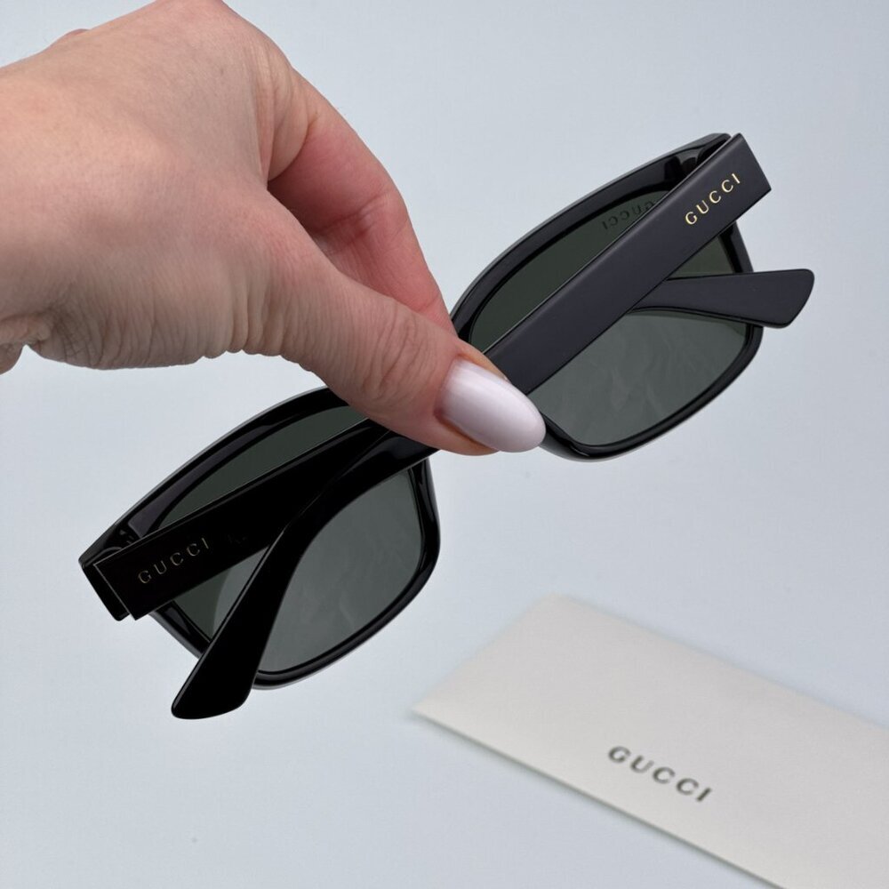 Gucci GG1716S 003 BRAND NEW Sunglasses Grey Square Unisex - Picture 3 of 9